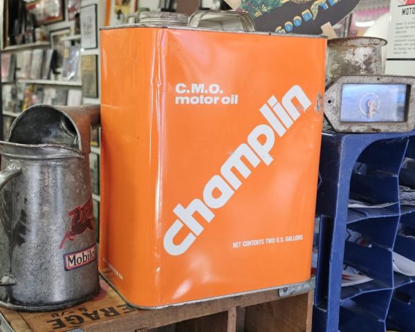 Champlin C.M.O. Motor Oil Can Back