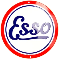 Esso Gasoline Embossed Sign 