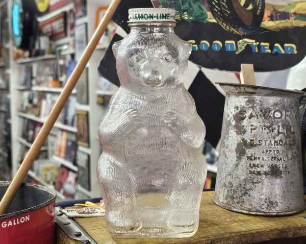 SNOW CREST Glass Bear Bank