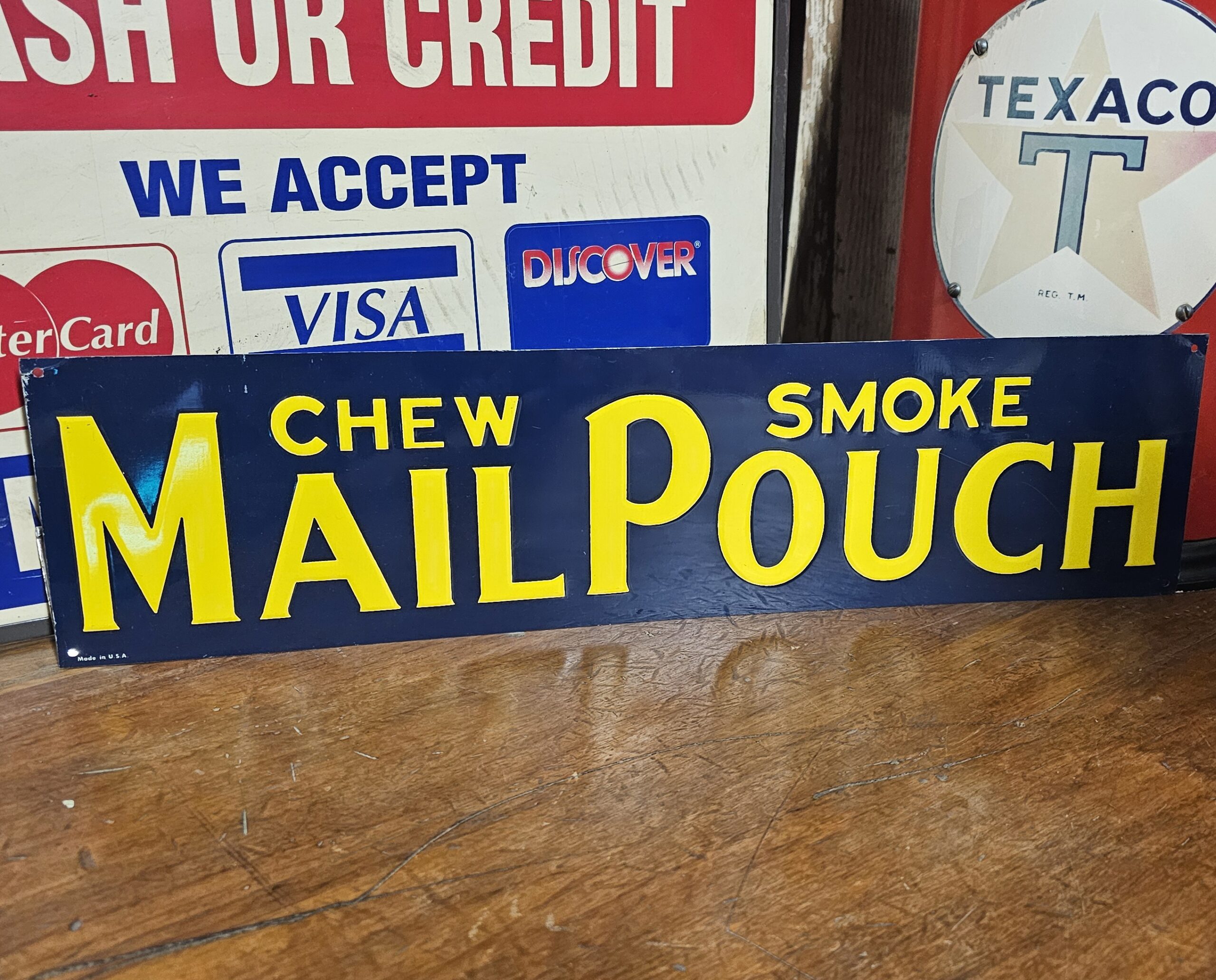Chew Smoke Mail Pouch Tobacco Sign