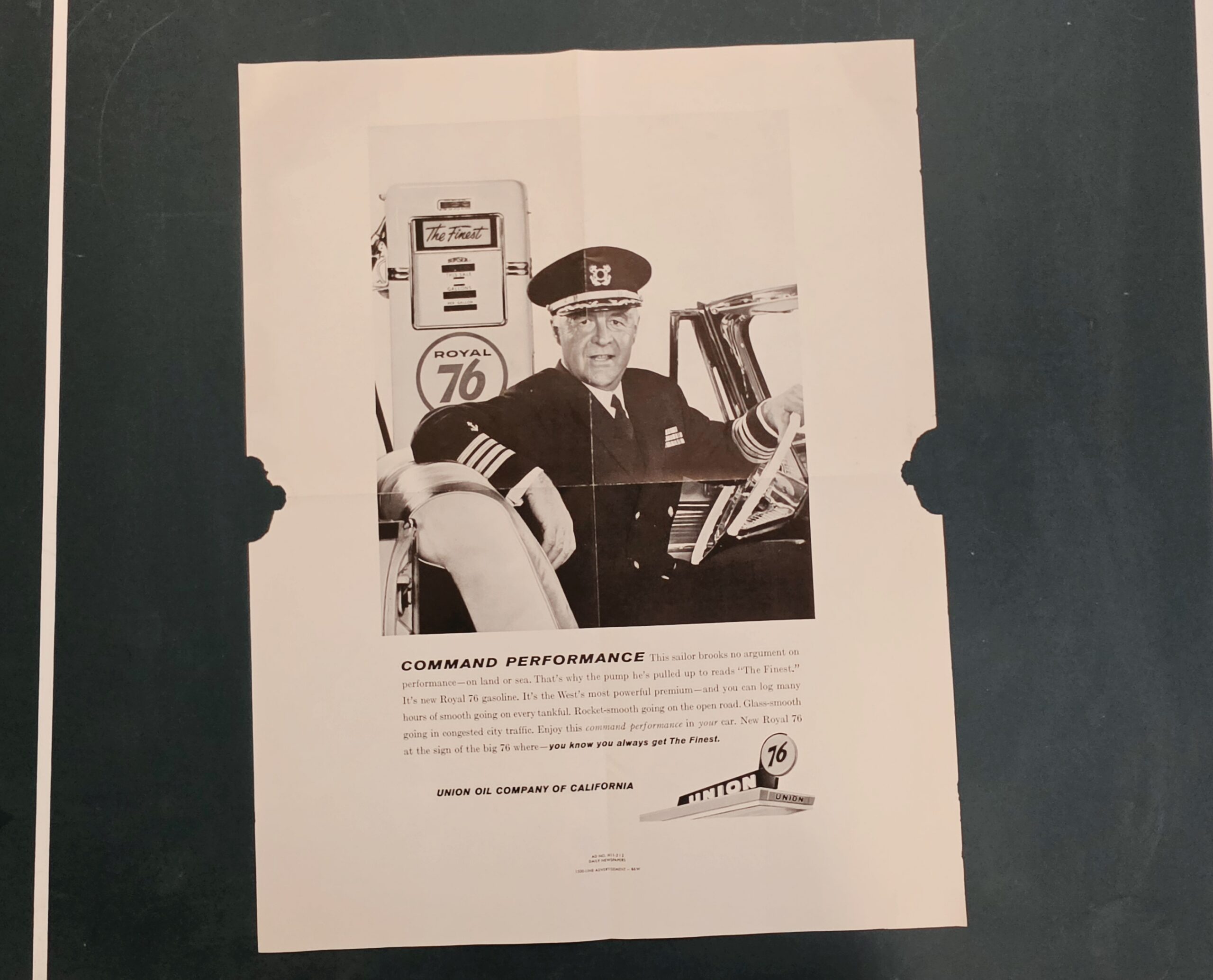 Union 76 Command Performance Paper Ad
