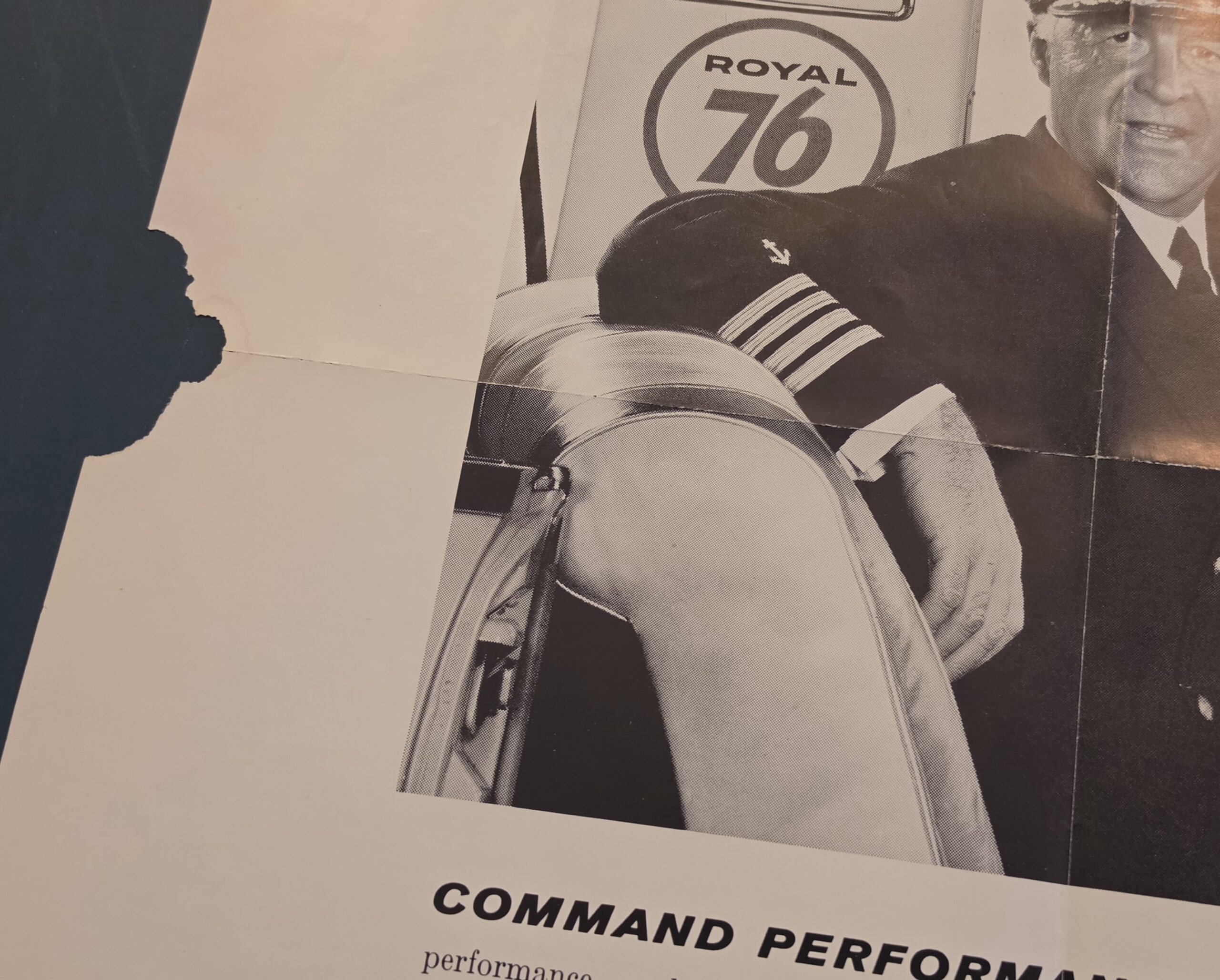 Union 76 Command Performance Paper Ad Left