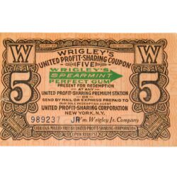 Wrigleys Company Profit Sharing Coupon