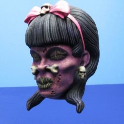 Rockabilly Pin-Up Shrunken Head Shift Knob