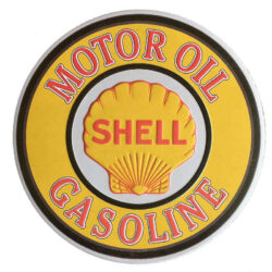 Shell Motor Oil Gasoline Embossed Sign 