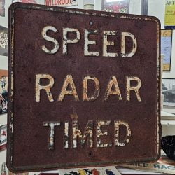 Speed Radar Timed, Embossed