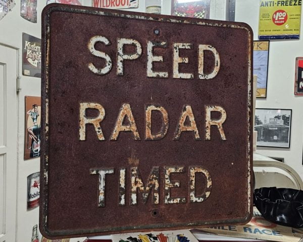 Speed Radar Timed, Embossed