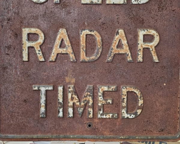 Speed Radar Timed, Embossed Bottom