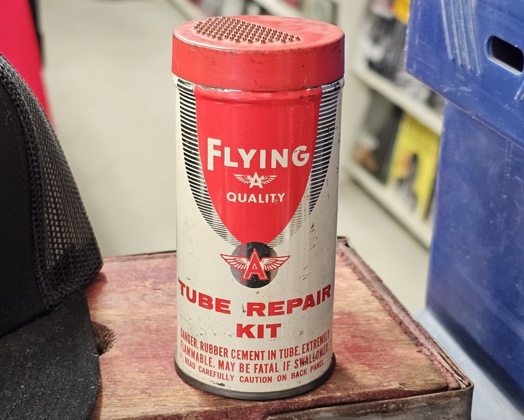 Flying A Tube Repair Kit Tin Tidewater Oil Company Product