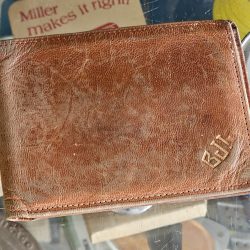 1940s Brown Leather Wallet