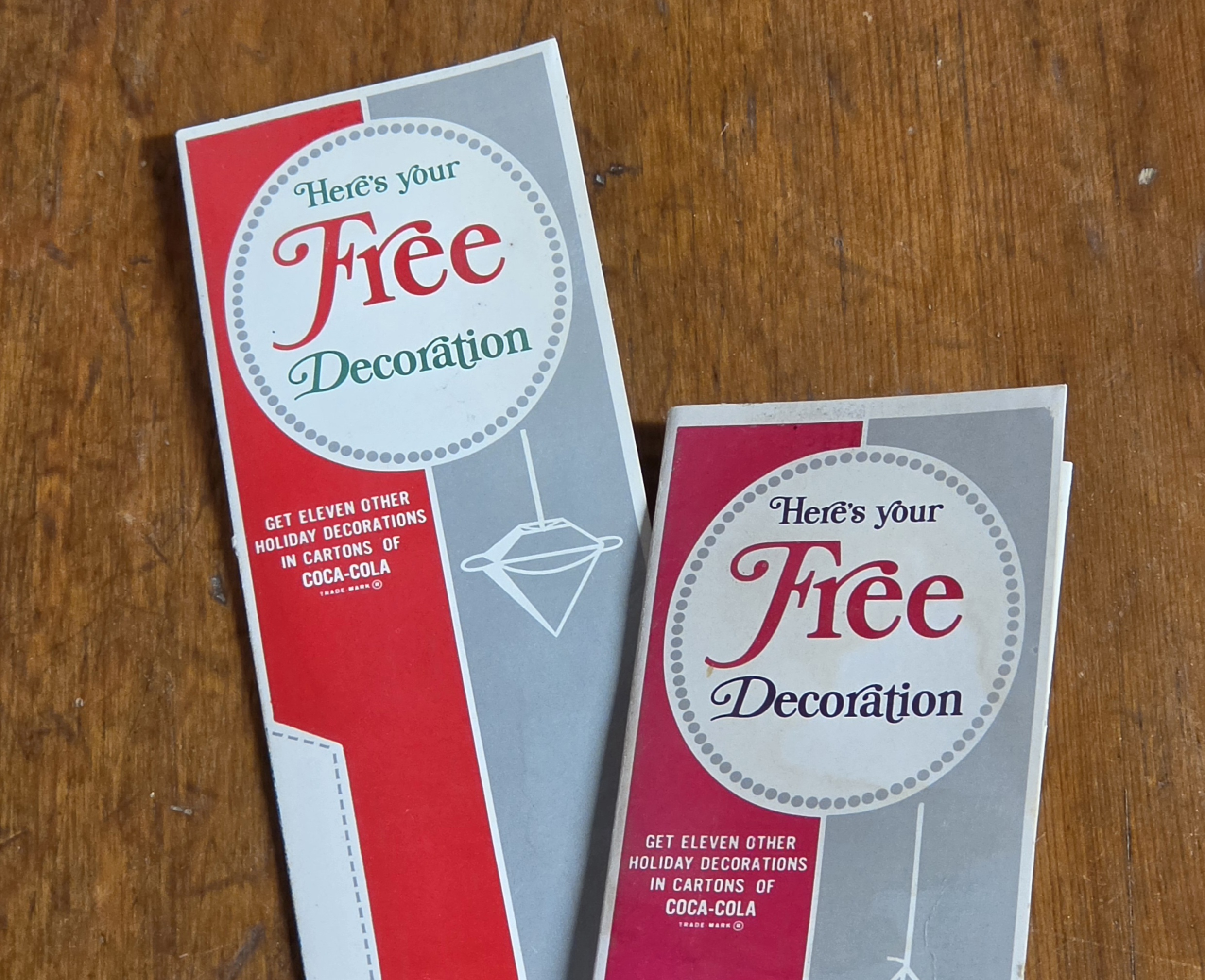 Coca-Cola Christmas Insert Ornaments Tops