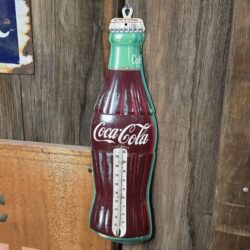 Coca-Cola Bottle Metal Thermometer