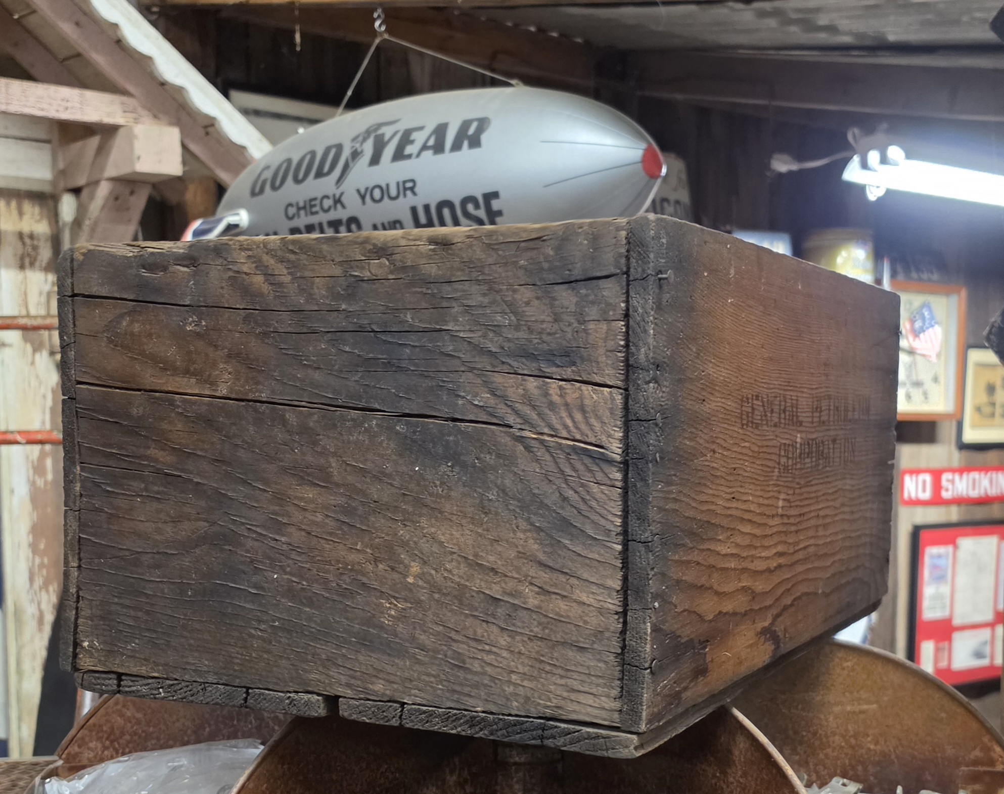 General Petroleum Shipping Crate Wood Side