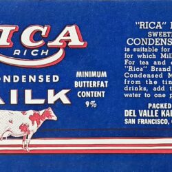 Rica Rich Sweetened Condensed Milk Label