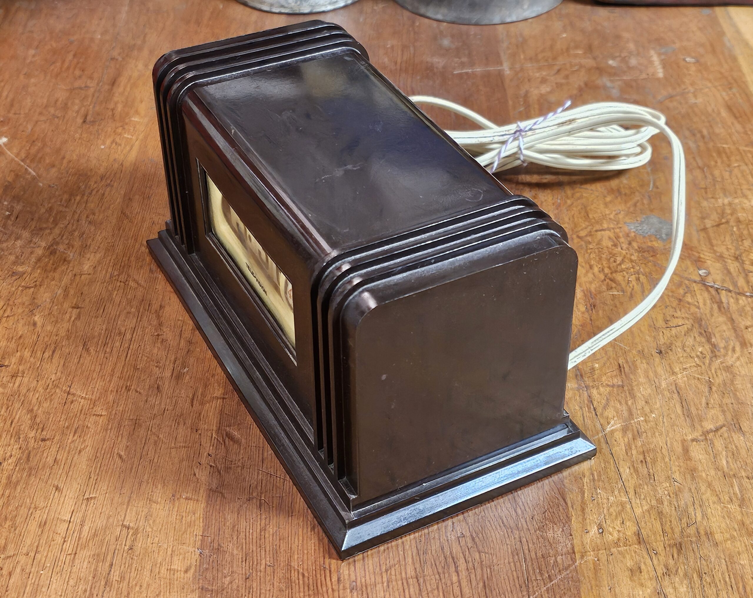 Tele-Vision Bakelite Flip Clock 1940s Right