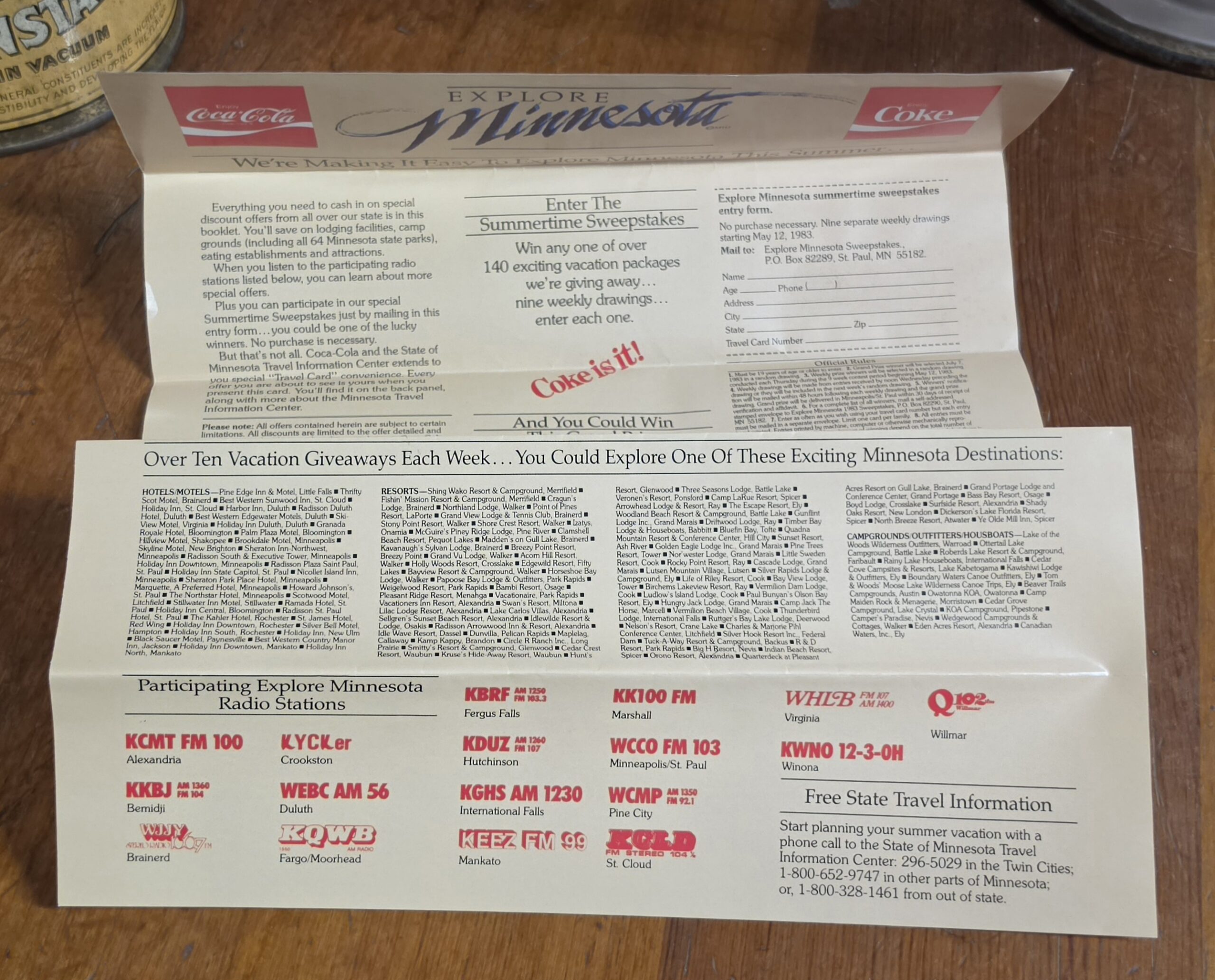 Coca-Cola Minnesota Vacation Savings Book, 1983 - Image 4