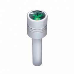 Door Lock Knob Chrome With Crystal Green