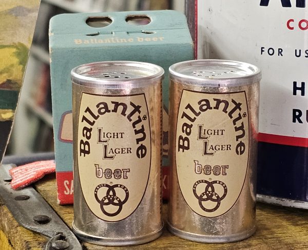 Ballantine Beer Salt Pepper Shakers Cans