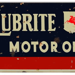 Lubrite Motor Oil Sign