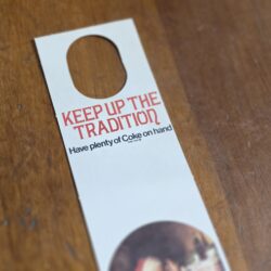 Coca-Cola Keep Up Tradition Bottle Top Tag