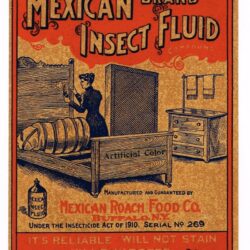 Mexican Brand Insect Fluid Bottle Label