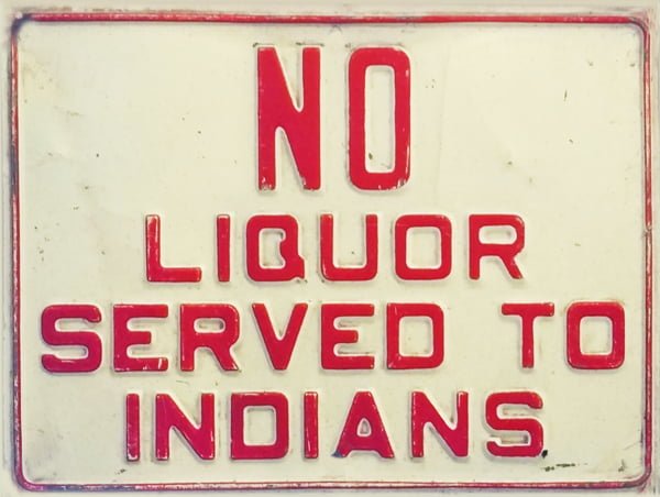 No Liquor Served To Indians