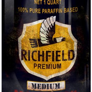 Vintage Richfield Premium Motor Oil Can Cutout