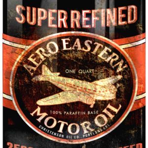 Vintage Aero Eastern Motor Oil Can Cutout