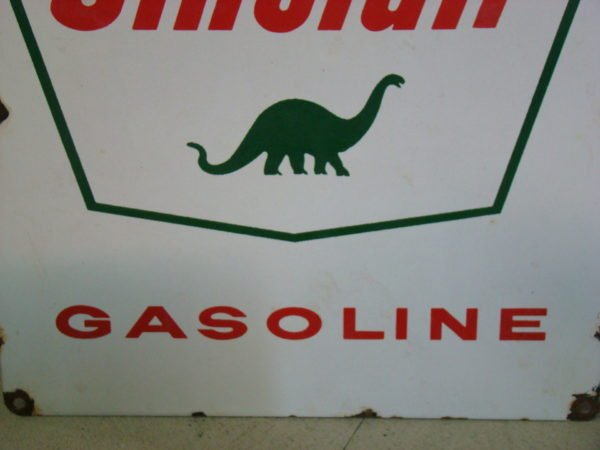 Sinclair Gasoline Porcelain Sign Bottom