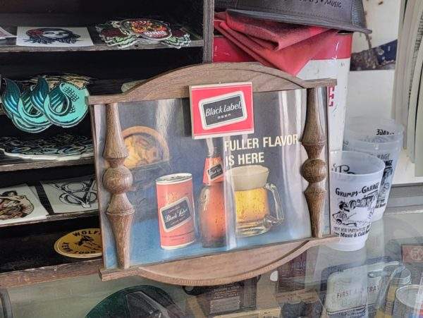 Black Label Beer 'Fuller Flavor Is Here' Bar Sign Side
