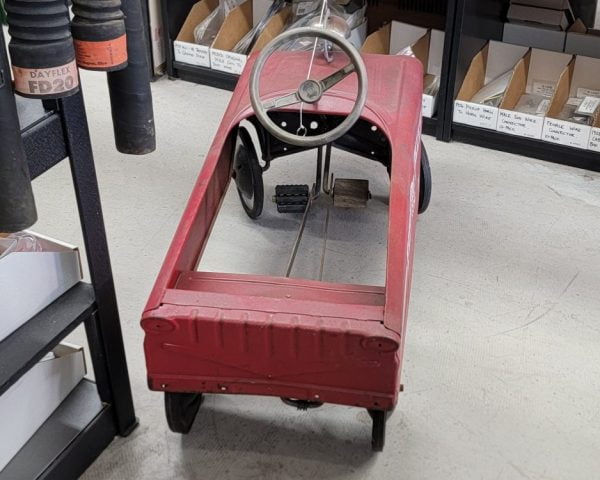 AMF Fire Chief Pedal Car, Original Back