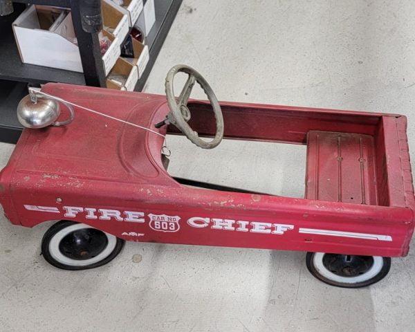 AMF Fire Chief Pedal Car, Original Top View