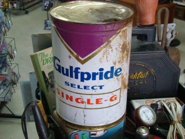 Gulfpride Select Single-G Motor Oil Can, Five Quart