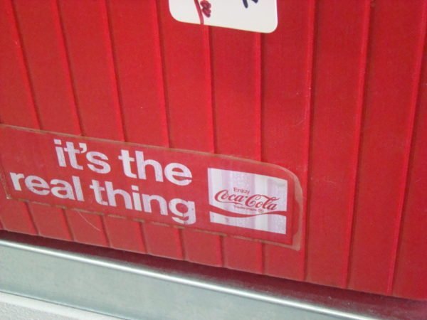 Coca-Cola 'It's The Real Thing' Cooler Sticker