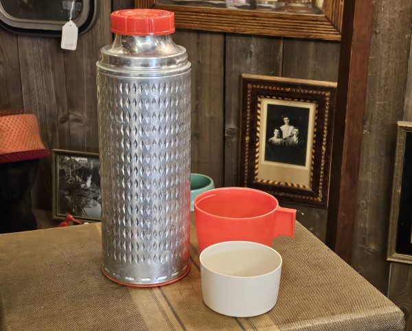 Sears Roebuck And Co Thermos Open With Drinking Cup