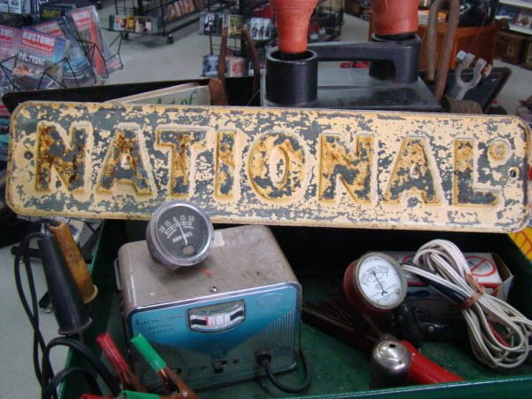National Oil Embossed Sign