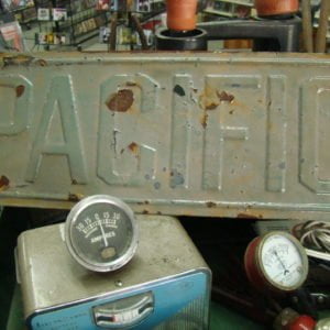 Pacific Oil Company Embossed Metal Sign
