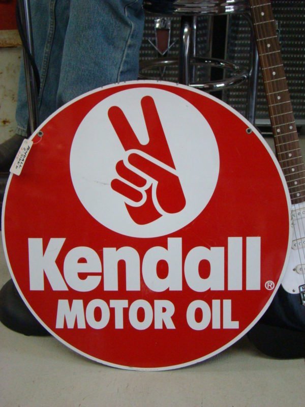 Double Sided Kendall Motor Oil Sign