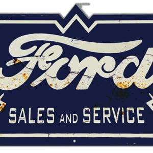 Ford Sales And Service Gas Station Laser Cut Out