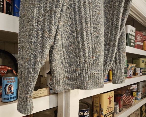 Pendleton Grey Cardigan Sweater, 1970s Bottom