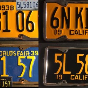 California License Plate Replica 1940-55 