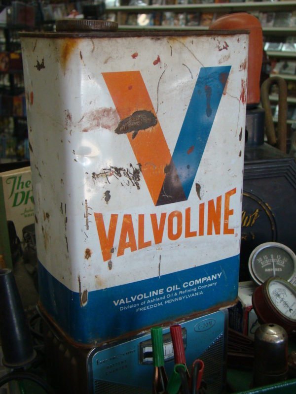 Valvoline Motor Oil Company Can, One Gallom