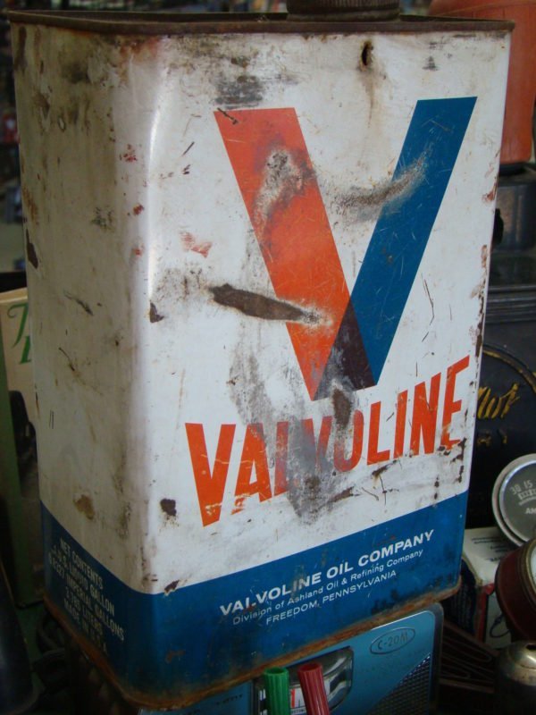 Valvoline Motor Oil Company Can Back