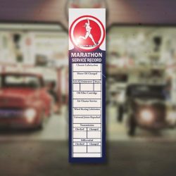 Marathon Service Record Decal 