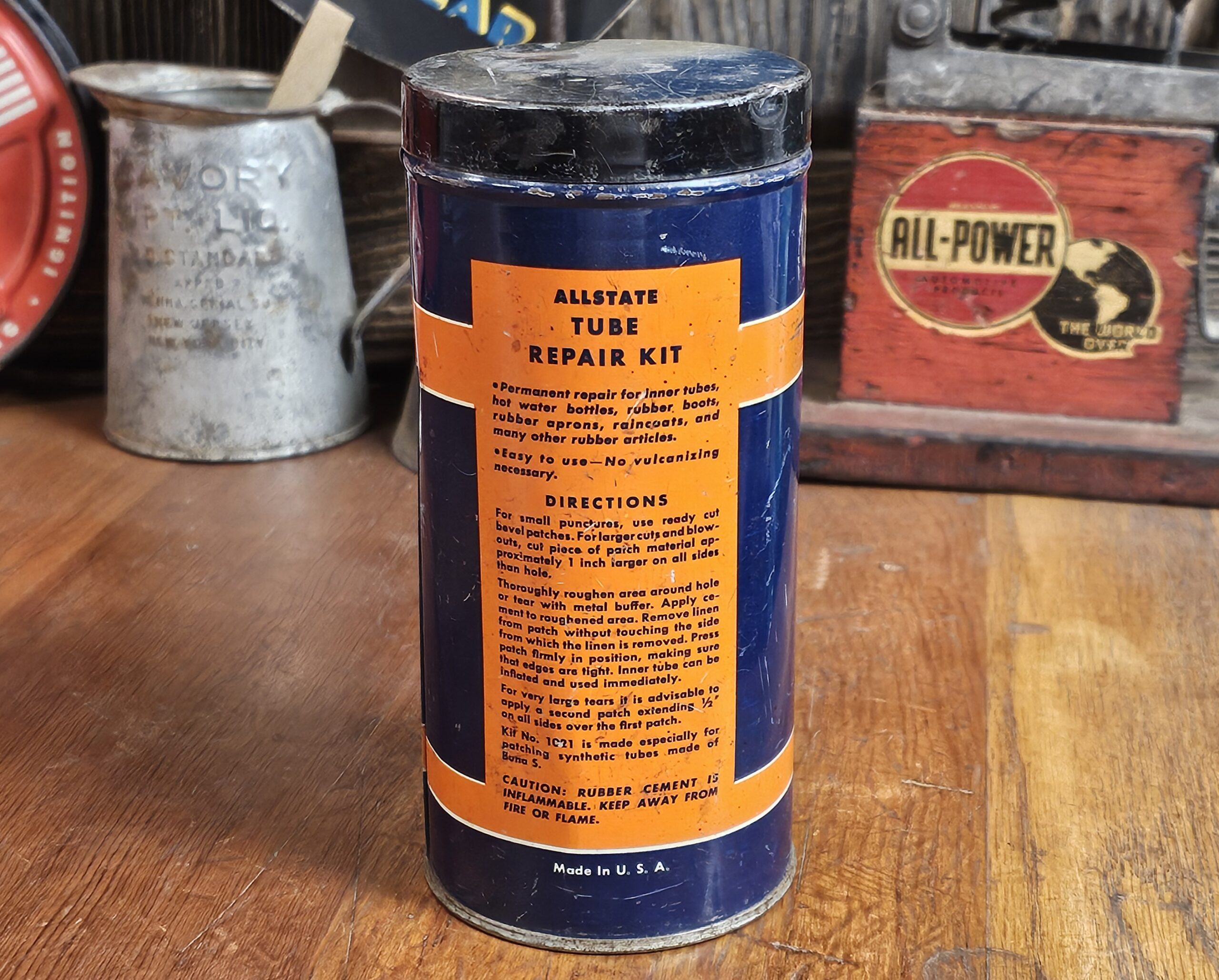 Allstate Tube Repair Kit Junior Shop Size Back