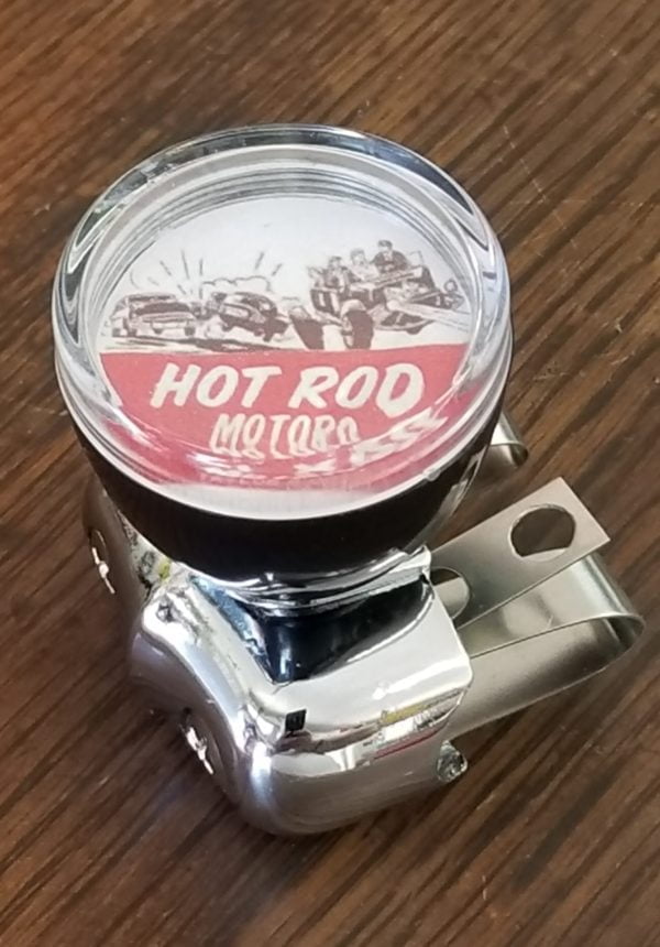 Steering Wheel Spinner Knob, ‘Hot Rod Motors’