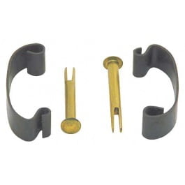 1942-48 Distributor Cap Clip Set With Rivets