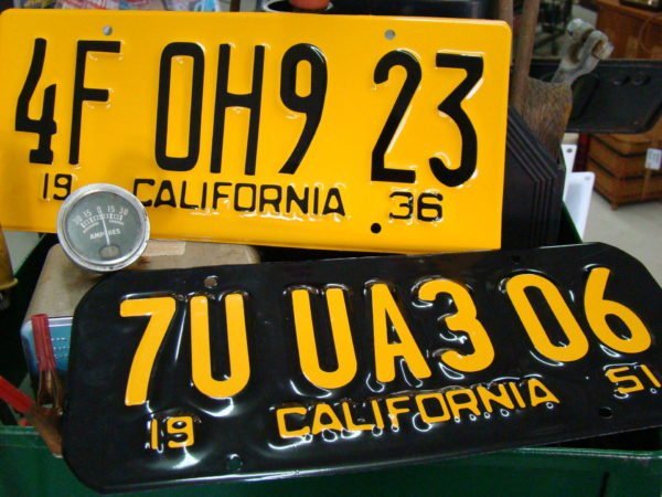 California License Plate Replica Actual Plastic Product