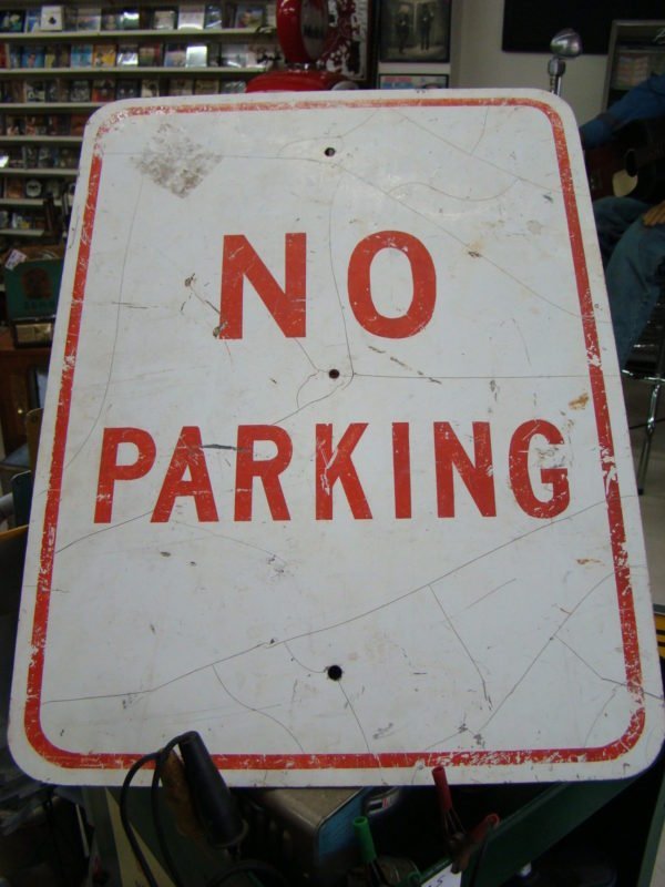 No Parking Road Sign