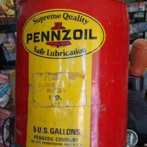 Pennzoil Supreme Quality Safe Lubrication Can, Five Gallon